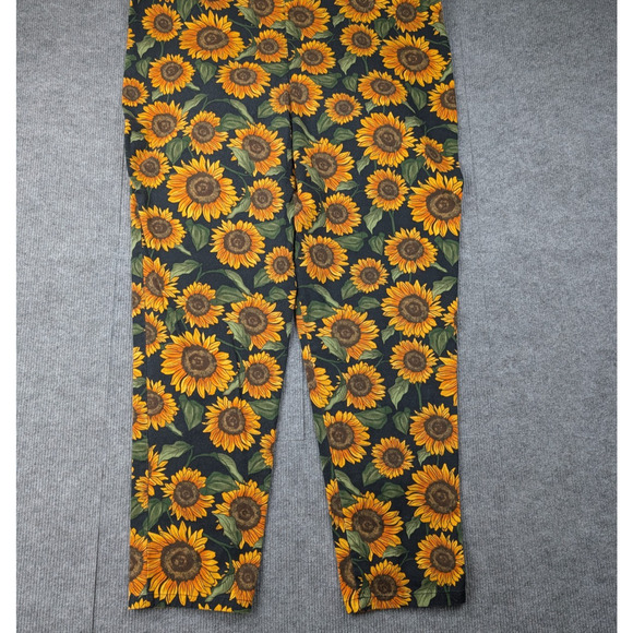 Lucy & Yak Overalls Womens12 Long Sunflower Organic Cotton Boho Kidcore Garden - Picture 2 of 11